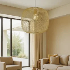 Lampadari Moderni-Ideal Lux Net sp1 d34 lampadario moderno oro