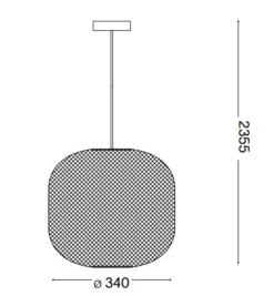 Lampadari Moderni-Ideal Lux Net sp1 d34 lampadario moderno oro