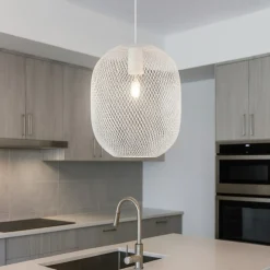 Lampadari Cucina-Ideal Lux Net sp1 d24 lampadario per isola cucina bianco