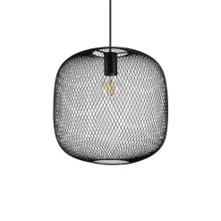 Lampadari Cucina-Ideal Lux Net sp1 d34 lampadario da cucina moderna nero