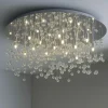 Plafoniere Moderne-Ideal Lux Neve pl15 grande plafoniera cotemporanea 15 sfere pendenti cromo