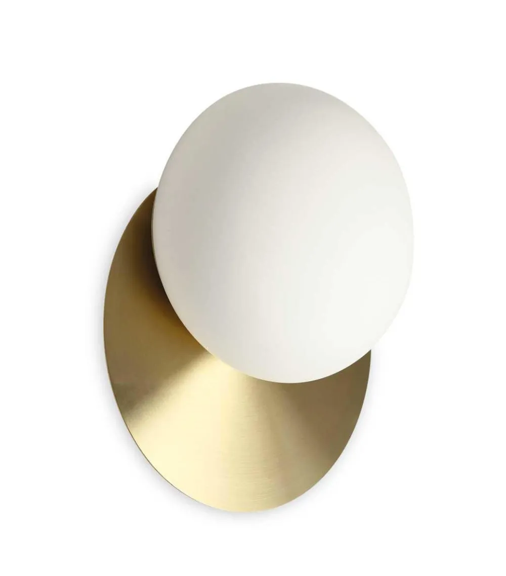 Applique Da Parete-Ideal Lux Ninfea ap1 applique da parete ottone