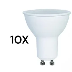 Lampadine Led-Gea Luce N10 lampadine gu10 led 7w 3000k 550lm ottica 100