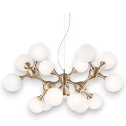 Lampadari Moderni-Ideal Lux Nodi sp15 ottone lampadario design per soggiorno moderno
