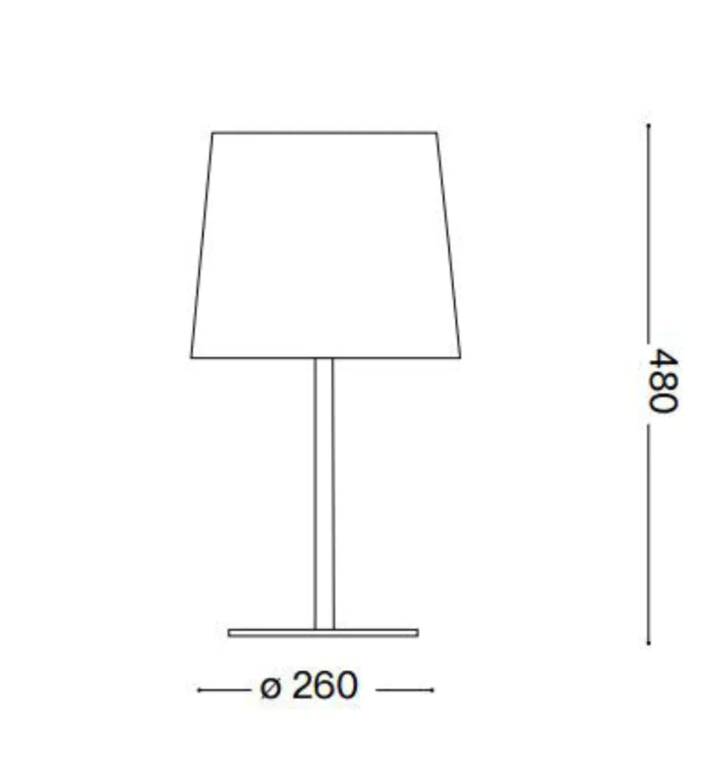 Lampade Da Tavolo-Ideal Lux Nordik tl1 lampada da tavolo nero e oro paralume tessuto