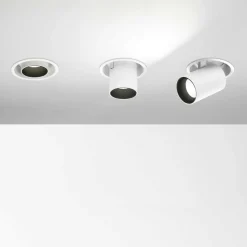 Faretti Da Incasso-Ideal Lux Nova fi faretto da incasso led nero per controsoffitto nero 12w 4000k 220v