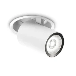 Faretti Da Incasso-Ideal Lux Nova faretto da incasso led orientabile bianco 12w 4000k