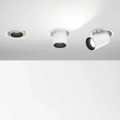 Faretti Da Incasso-Ideal Lux Nova faretto da incasso led orientabile bianco 12w 4000k