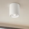 Faretti Da Soffitto-Ideal Lux Oak pl1 round faretto cilindro bianco per interni