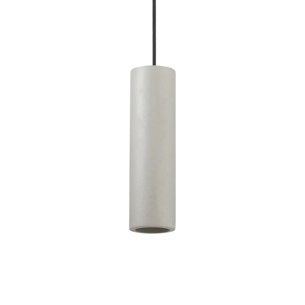 Lampade A Sospensione-Ideal Lux Oak sp1 round lampada sospensione di cemento cilindro