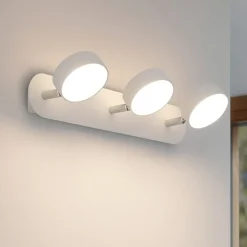 Applique Da Parete-Ideal Lux Oby pl3 applique led 18w 3000k orientabile bianco