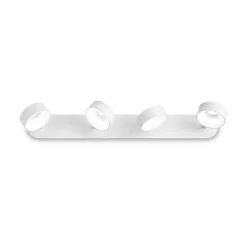 Applique Da Parete-Ideal Lux Oby pl4 applique led 24w 3000k spot orientabili bianco