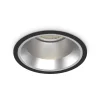 Faretti Da Incasso-Ideal Lux Off faretto tondo da incasso led nero per soffitto 15w 3000k 220v