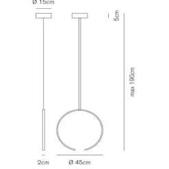 Lampadari Moderni-Vivida International Olympic vivida lampadario led 25w 3000k - 4000k design moderno