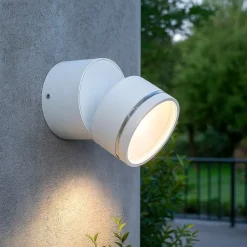 Faretti Da Esterno-Ideal Lux Omega ap round 4000k faretto per esterno bianco