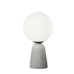 Abat Jour-Ondaluce abat-jour rock lampada da comodino moderna cemento vetro bianco