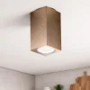 Faretti Da Soffitto-Ondaluce aloa faretto led squadrato moderno oro per cucina