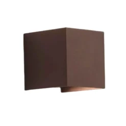 Applique Da Esterno-Ondaluce ap cube applique per esterno terrazza corten led