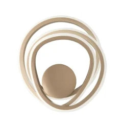 Applique Da Parete-Ondaluce ap golden applique led moderna oro design moderna
