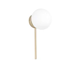 Applique Da Parete-Ondaluce ap jewel applique moderna oro vetro sfera bianco