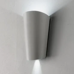 Applique Da Esterno-Ondaluce ap pic applique da esterno cono grigio ip65 led