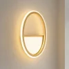 Applique Da Parete-Ondaluce ap rice applique led oro design cerchio moderna