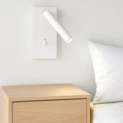 Applique Camera Da Letto-Ondaluce ap telescope applique bianca comodino camera da letto porta usb