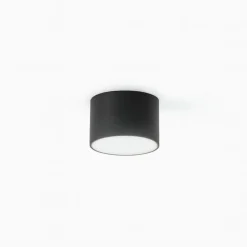Faretti Da Soffitto-Ondaluce boiler faretto nero tondo led cct 3000k 4000k dimmerabile