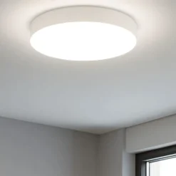 Plafoniere Moderne-Ondaluce boiler plafoniera rotonda 22cm bianca led 20w cct 3000k 4000k moderna