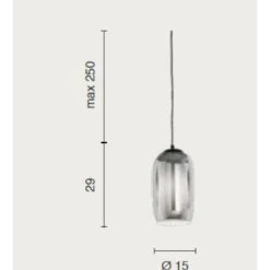 Lampade A Sospensione-Ondaluce bonnie3 lampada a sospensione vetro verde moderna