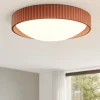Plafoniere Moderne-Ondaluce concrete plafoniera tonda ruggine led 20w 3000k moderna