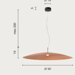 Lampadari Moderni-Ondaluce elle lampadario moderno sottile verde led 3000k