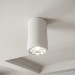 Faretti Da Soffitto-Ondaluce faretto led a soffitto filo bianco cilindro moderno