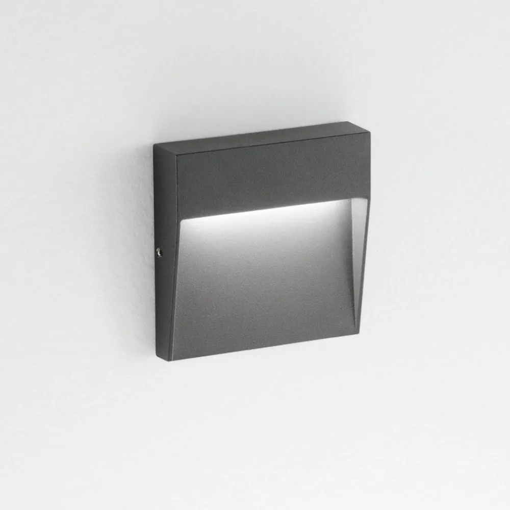 Segnapasso Led-Ondaluce Onda luce free square segnapasso da esterno antracite led 3w 4000k ip54