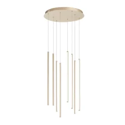 Lampadari Moderni-Ondaluce genius lampadario oro design moderno per soggiorno