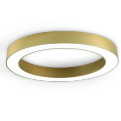Plafoniere Moderne-Ondaluce globus plafoniera 80cm moderna rotonda oro led 3000k 4000k