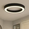 Plafoniere Moderne-Ondaluce globus plafoniera moderna 80cm nera led dimmerabile 80cm