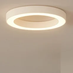 Plafoniere Moderne-Ondaluce globus plafoniera moderna bianca led 3000k 4000k 80 cm dimmerabile