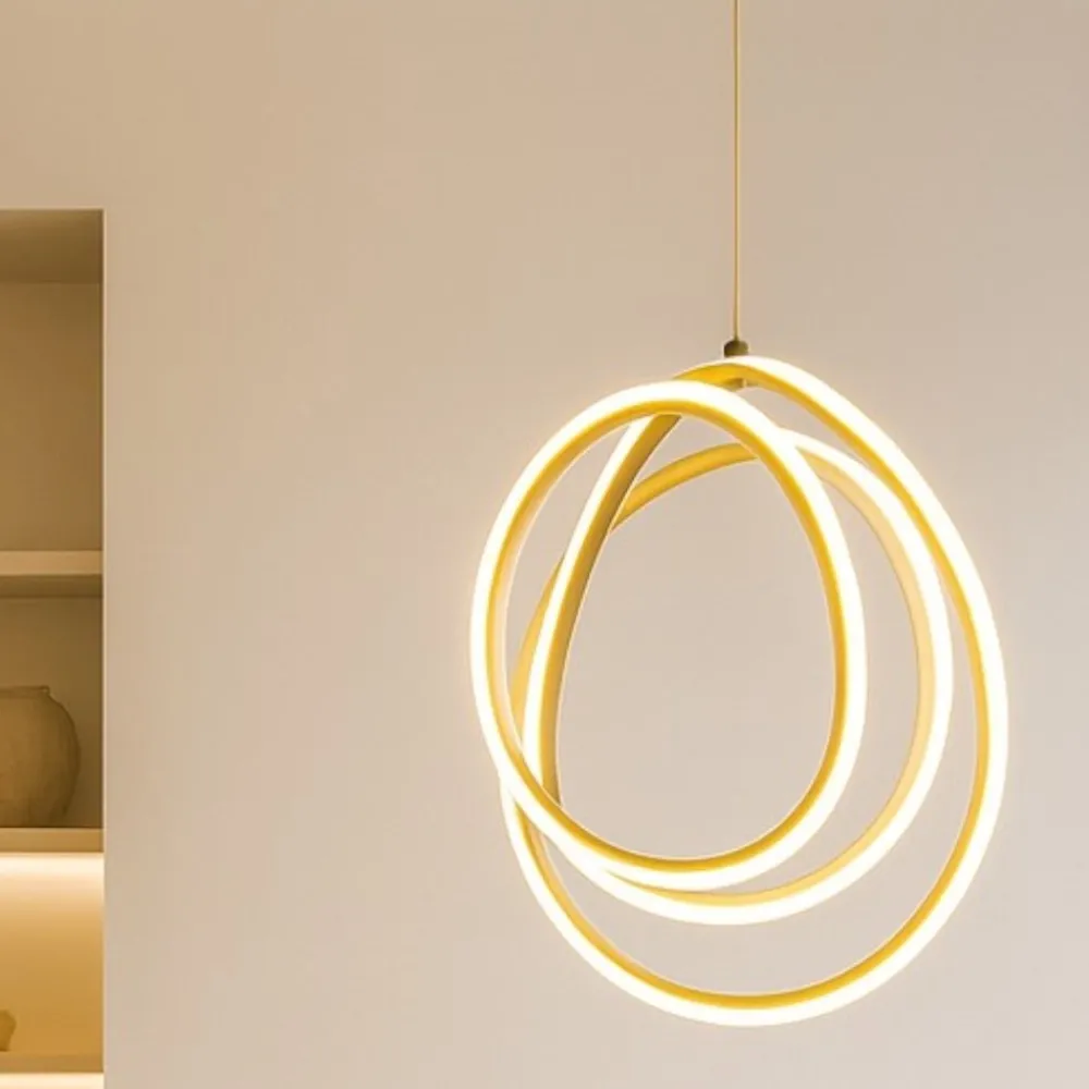 Lampadari Moderni-Ondaluce golden so 35 lampadario moderno oro led 28w 3000k