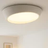 Plafoniere Moderne-Ondaluce half plafoniera moderna led dimmerabile 77cm