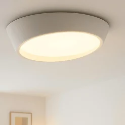 Plafoniere Moderne-Ondaluce half plafoniera moderna led dimmerabile 77cm