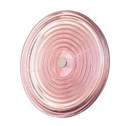 Applique Da Parete-Ondaluce jokey applique rotonda in vetro rosa led 3000k per interni