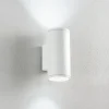 Applique Da Esterno-Ondaluce jubo applique da esterno cilindro bianco biemissione ip54