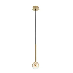 Lampade A Sospensione-Ondaluce lampada a sospensione aura vetro oro led 3000k