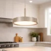 Lampade A Sospensione-Ondaluce lampada a sospensione nina oro moderna led 20w 3000k