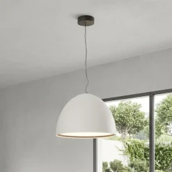 Lampadari Cucina-Ondaluce lampadario da cucina cupola bianco led 50w 3000k