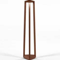 Lampioni Da Giardino-Ondaluce lampione moderno da giardino lucifer corten led 12w 3000k ip65