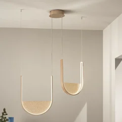 Lampadari Moderni-Ondaluce lotus lampadario oro led design moderna