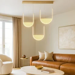 Lampadari Moderni-Ondaluce lotus 3r oro lampadario led moderno vetro ambra