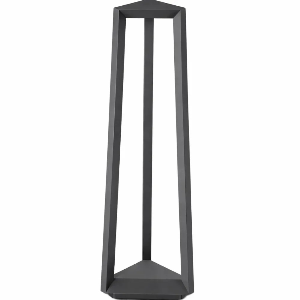 Lampioni Da Giardino-Ondaluce lucifer lampioncino da esterno antracite led 12w 3000k ip65